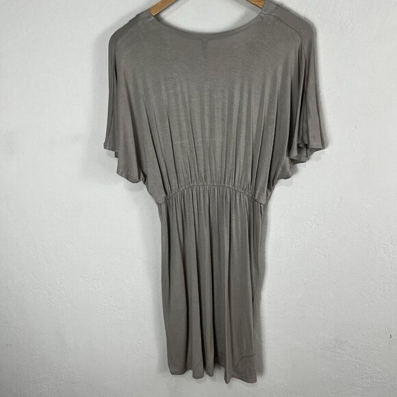 Lock & Love 2 Short Sleeve Kimono Style Deep V Neck Casual Summer Dresses Large - Picture 5 of 9